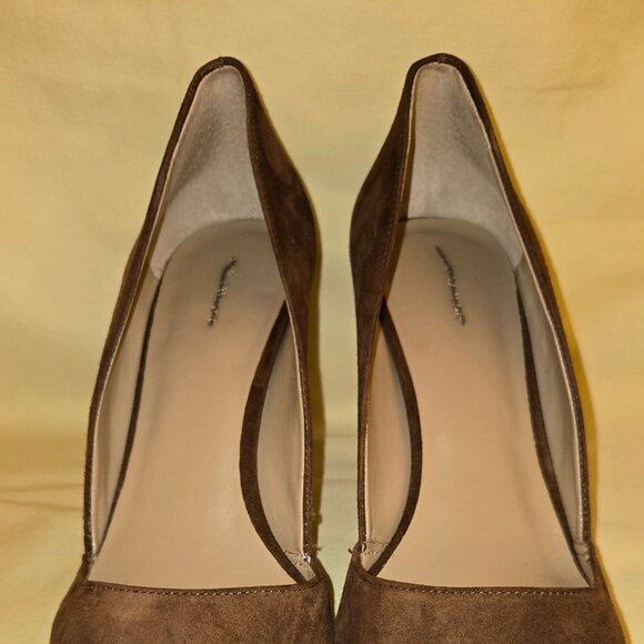 Ann Taylor Brown Suede Heels Women Size 11 EUC - Picture 2 of 8